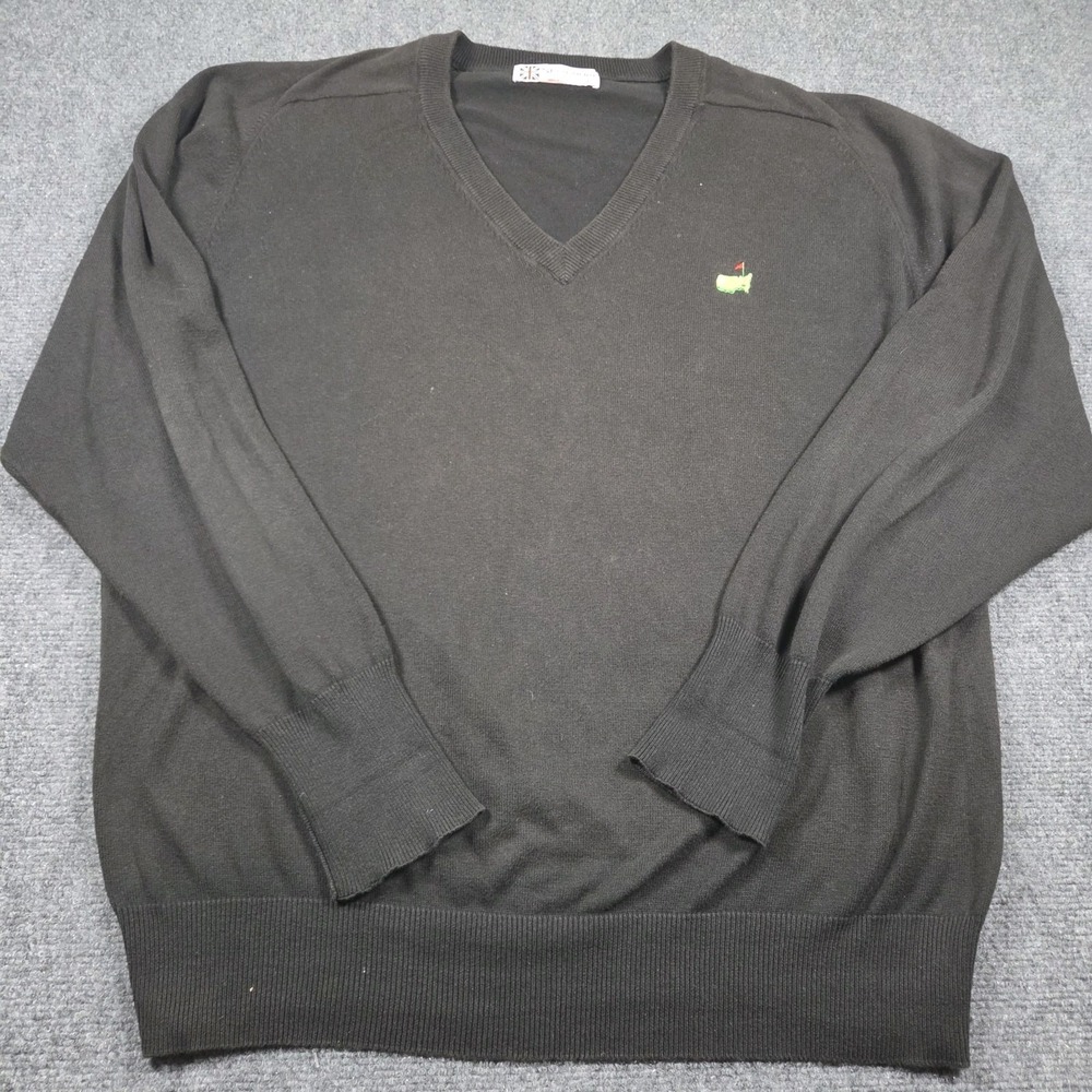 Vintage Slazenger Masters Augusta National Golf Shop V-Neck Sweater Green Large